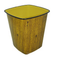 Пластмассовый деревянный дизайн Open Top Dustbin (B06-3051)